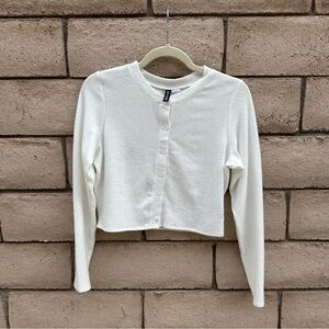 H&M Divided Cream Button-Up Top